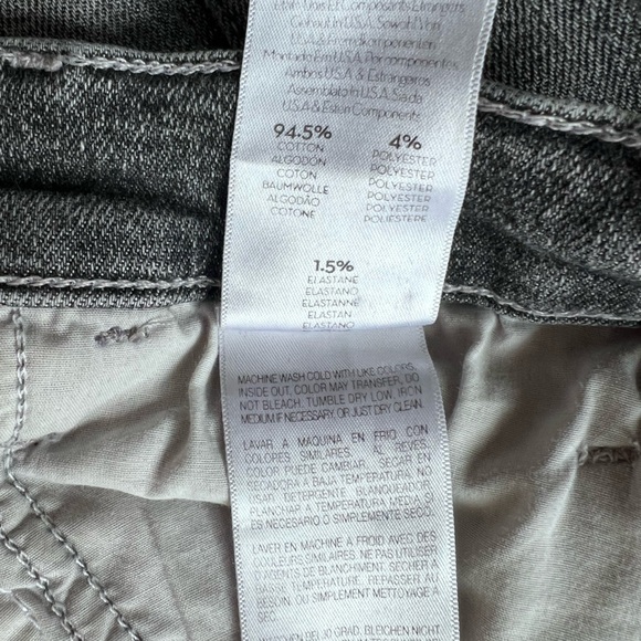 Mother Hustler Crop Step Chew Jeans Sz 27 Scene of the Crime Black Denim - Picture 9 of 14